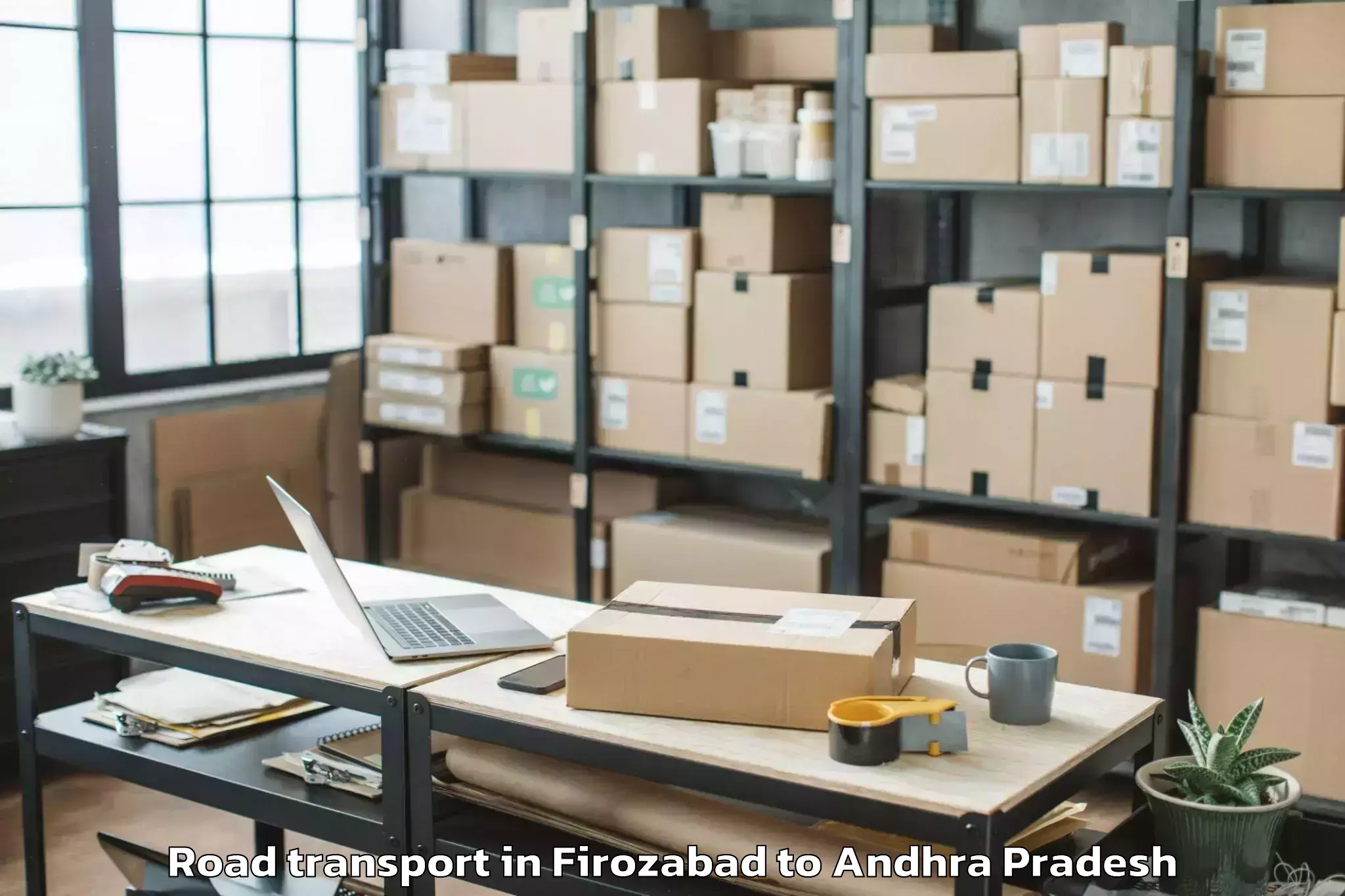 Top Firozabad to Avanigadda Road Transport Available